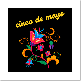 Cinco de Mayo Floral Posters and Art